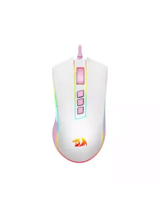 Redragon M711wp Cobra Wired Gaming Mouse - White/Pink
