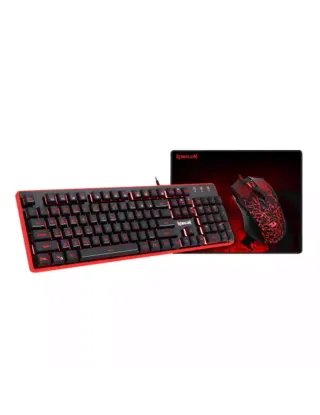 Redragon 3 In 1 Combo S107 Keyboard, Mouse And Mouse Pad Gaming Kit