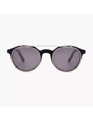 Barner Williamsburg Clip-on Sunglasses - Silver Smoke