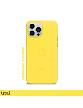 Goui Magnetic Cover With Magnetic Bar For Iphone 15 Pro Max 6.7-inch (Yellow)