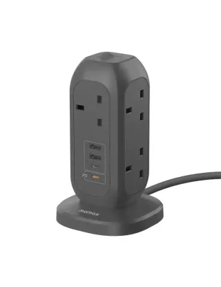 Momax 1-plug 7-outlet Power Strip With Usb - Space Grey
