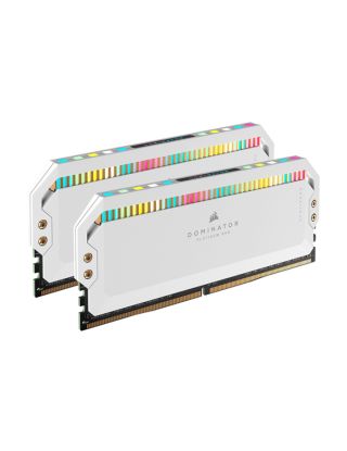 Corsair iCUE DOMINATOR PLATINUM RGB 32GB (2x16GB) DDR5 DRAM 5600MHz C36 Memory Kit - White