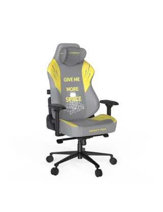 كرسي الألعاب دي إكس رازر كرافت برو  ASTRONAUT اللون الرمادي / الأصفر