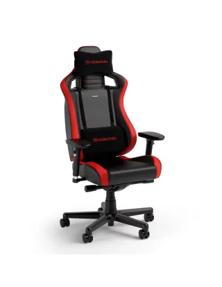 كرسي الألعاب المضغوط ICON من شركة NOBLECHAIRS  اللون الأسود في احمر