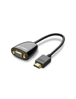 Ugreen Hdmi To Vga Converter Without Audio Resolution Up To 1080@60hz - Black