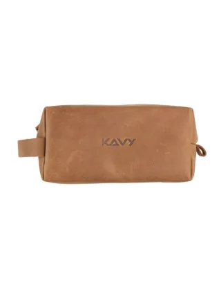 حقيبة يد جلدي KAVY اللون البني