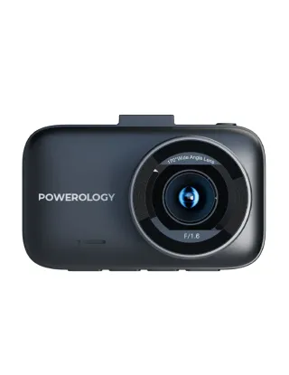 كاميرا POWEROLOGY DASH CAMERA ULTRA مع أجهزة استشعار مدمجة عالية الدقة 4K  اللون الأسود