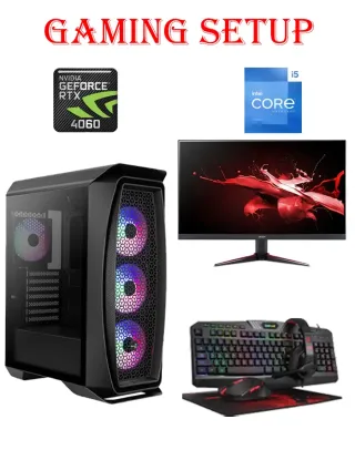 Aerocool Aero Intel Core I5 - 13th Gen Gaming Pc With Monitor And Gaming Kit Bundle Offer