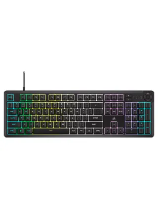 Corsair Icue K55 Core Rgb Wired Gaming Keyboard - Black