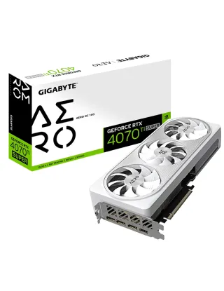 Gigabyte Nvidia Geforce Rtx 4070ti Super Aero Oc 16gb Gddr6x Dlss 3 Graphics Card - White