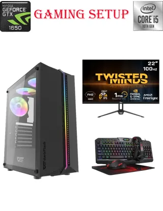 Darkflash Intel Core I5-10th Gen Gaming Pc With Monitor And Gaming Kit Bundle Offer