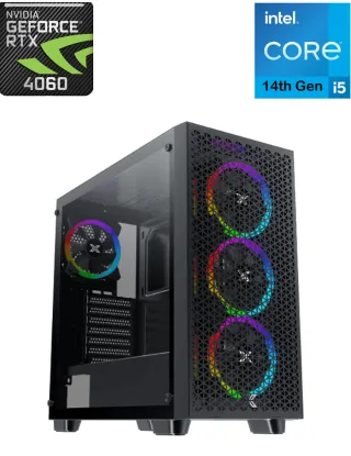 Xigmatek Gaming Gpro Intel Core I5-14th Gen Rtx 4060 Gaming Pc - Black