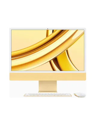 Apple Imac M3 24-inch 4.5k Retina Display With 8‑core Cpu 10‑core Gpu 8gb 512gb Ssd - Yellow (Arabic)