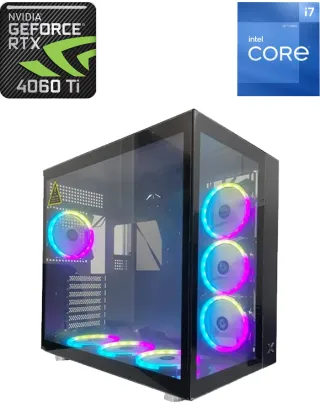 Xigamatek Aquarius Intel Core I7 - 12th Gen Rtx 4060ti Gaming Pc - Black