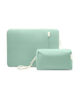 Defender-a23 Jelly Laptop Sleeve Kit For 13-inch Macbook Air M3/m2/m1 - Green