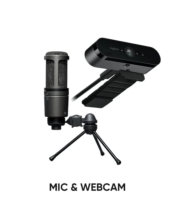 Gaming mic & Webcams